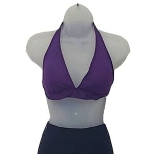 Mossimo Triangle Swimsuit Top String Bikini Tie Neck Plunging Shaper Cup Pad NWT